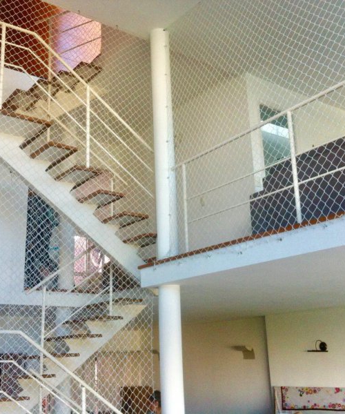 Redes de proteção para escadas